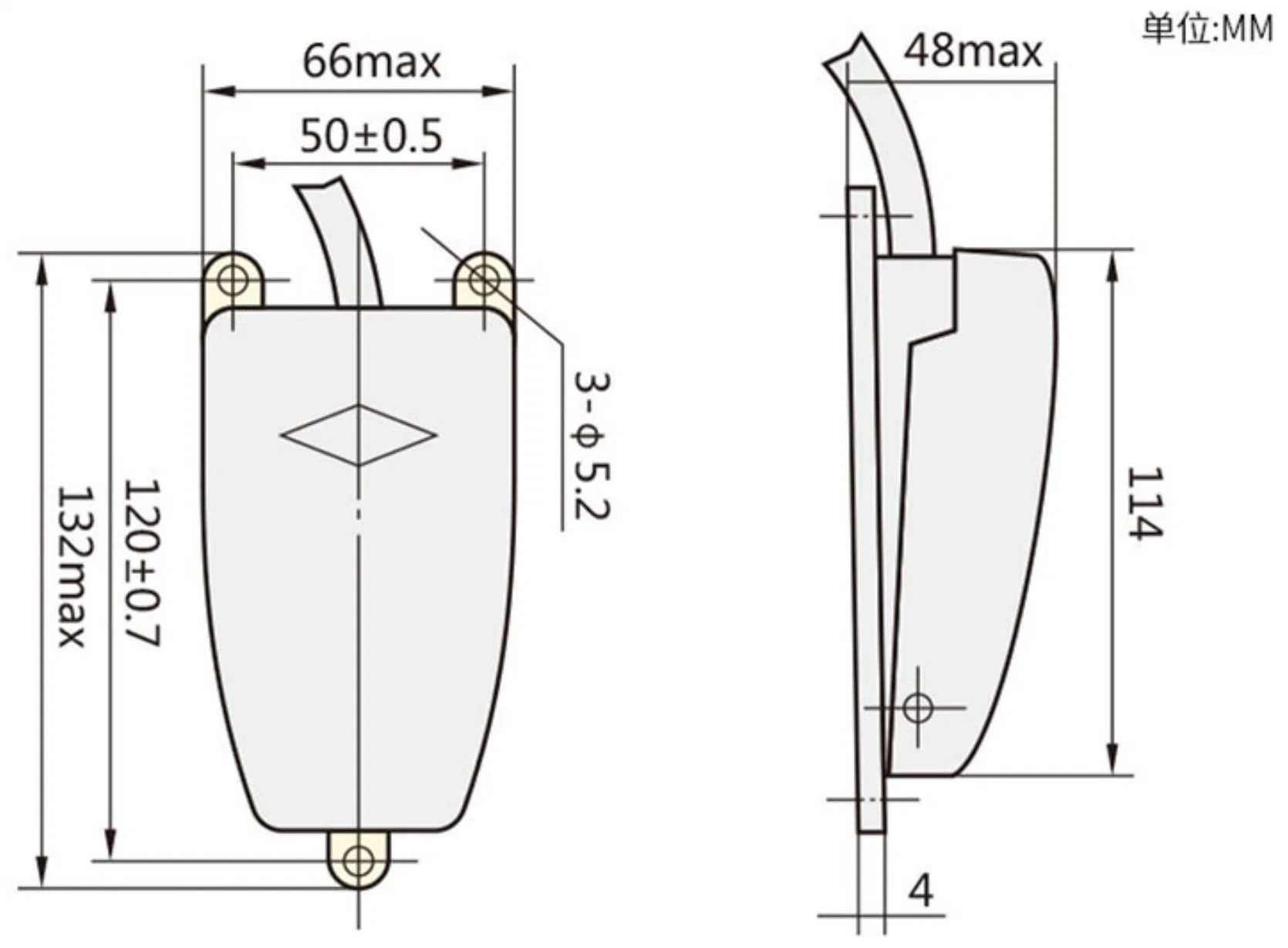 Chint Original Yblt-Ekw/5A/B 110V 220V 230V 240V 380V AC 12V 24V 48V 74V 100V DC Chnt Cast Aluminum Alloy Foot Switch