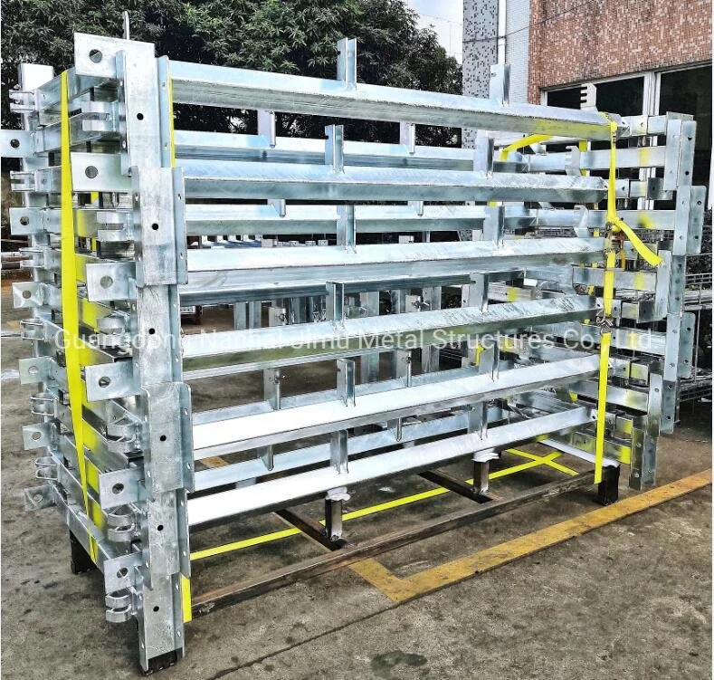 Jimu Hot DIP Galvanized Light Steel Structure Roller Conveyor Idler Frame