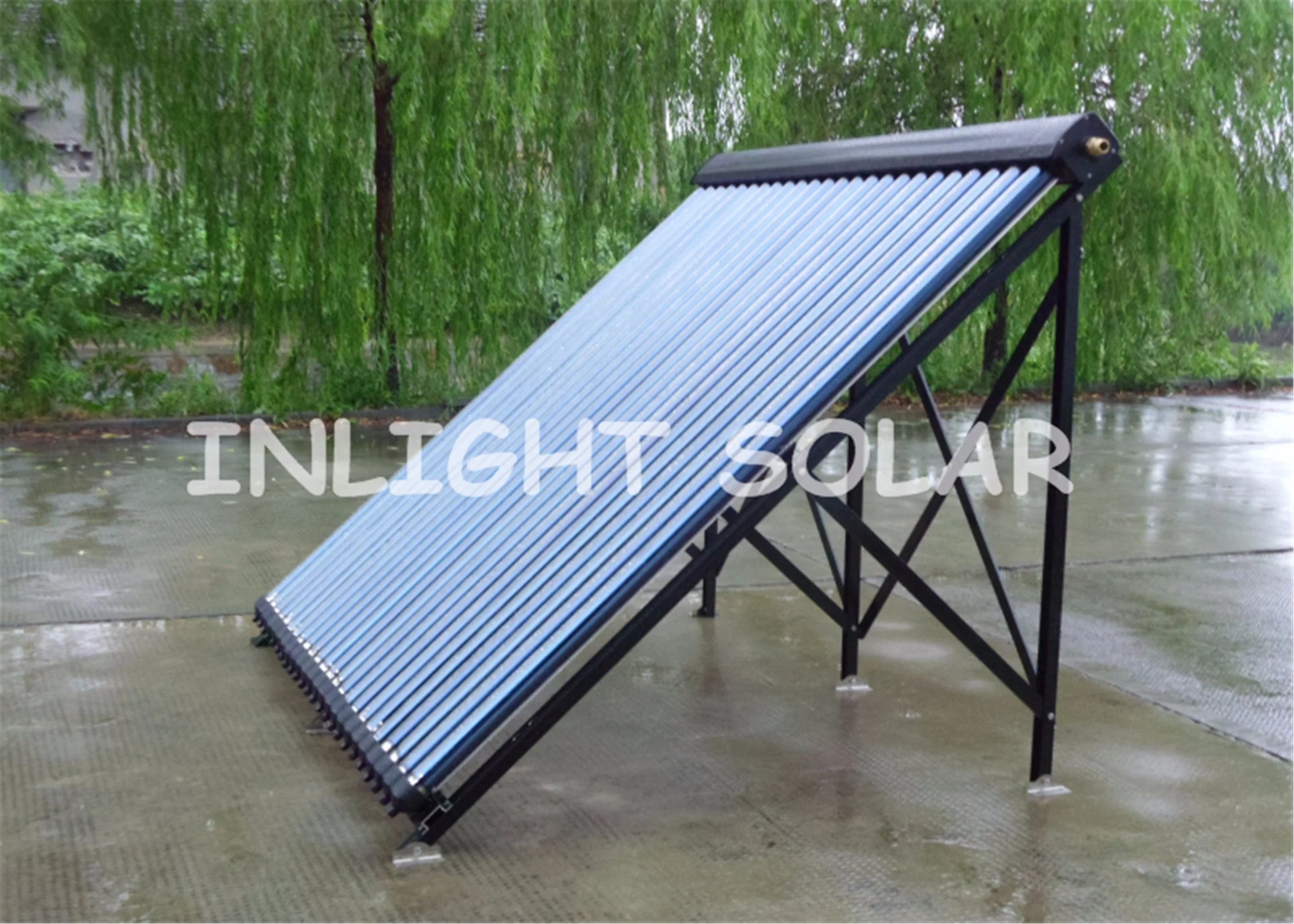 24tubes Aluminum Alloy Heat Pipe Solar Collector