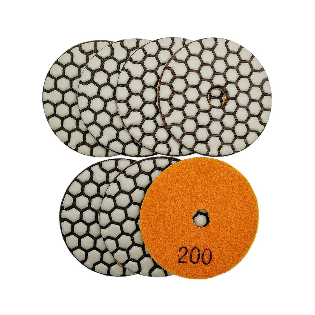 3"/80mm Diamond Resin Bond Dry Polishing Pads for Granite & Marble