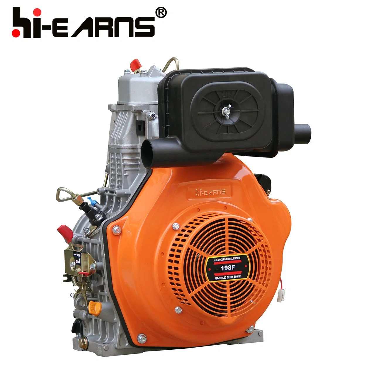 High Quality 15HP Single Cylinder Air-Cooled 4-Stroke Diesel Engine (HR198FA) Basic Customization