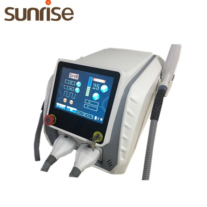 Clinic Use Double Handle IPL+ ND YAG Hair Removal Elight Tattoo Removal Skin Beauty Equipment