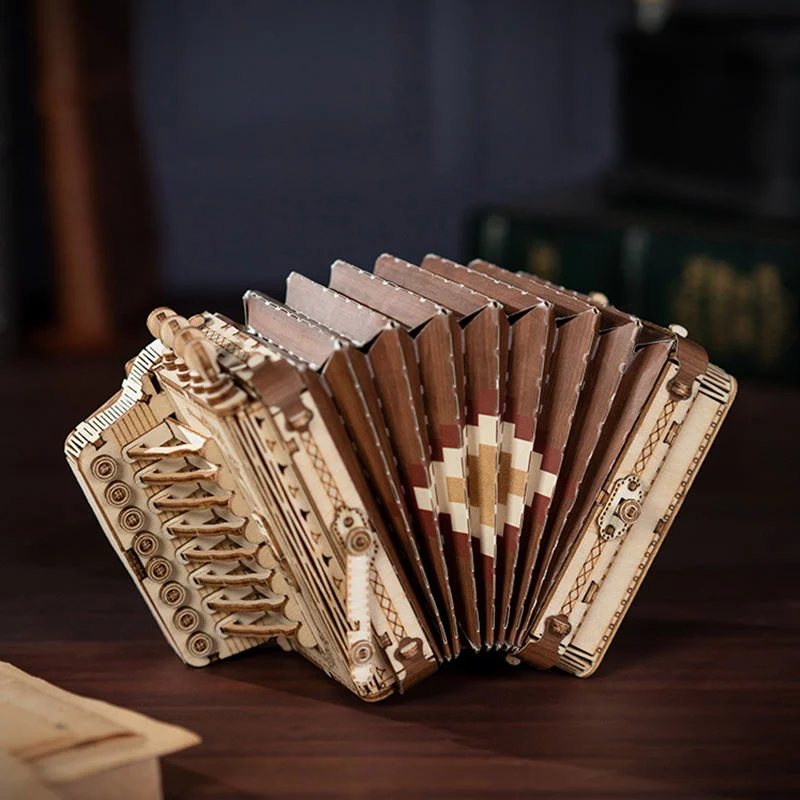 Us Warehouse Accordion Model Kit 3D Wooden Puzzle