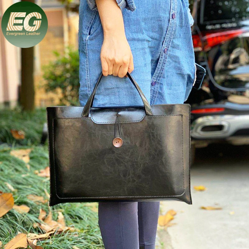 Emg6274 Custom Print Carrying Computer Bags Mens Case Briefcase 2021 Waterproof Genuine Leather Laptop Sleeve Bag