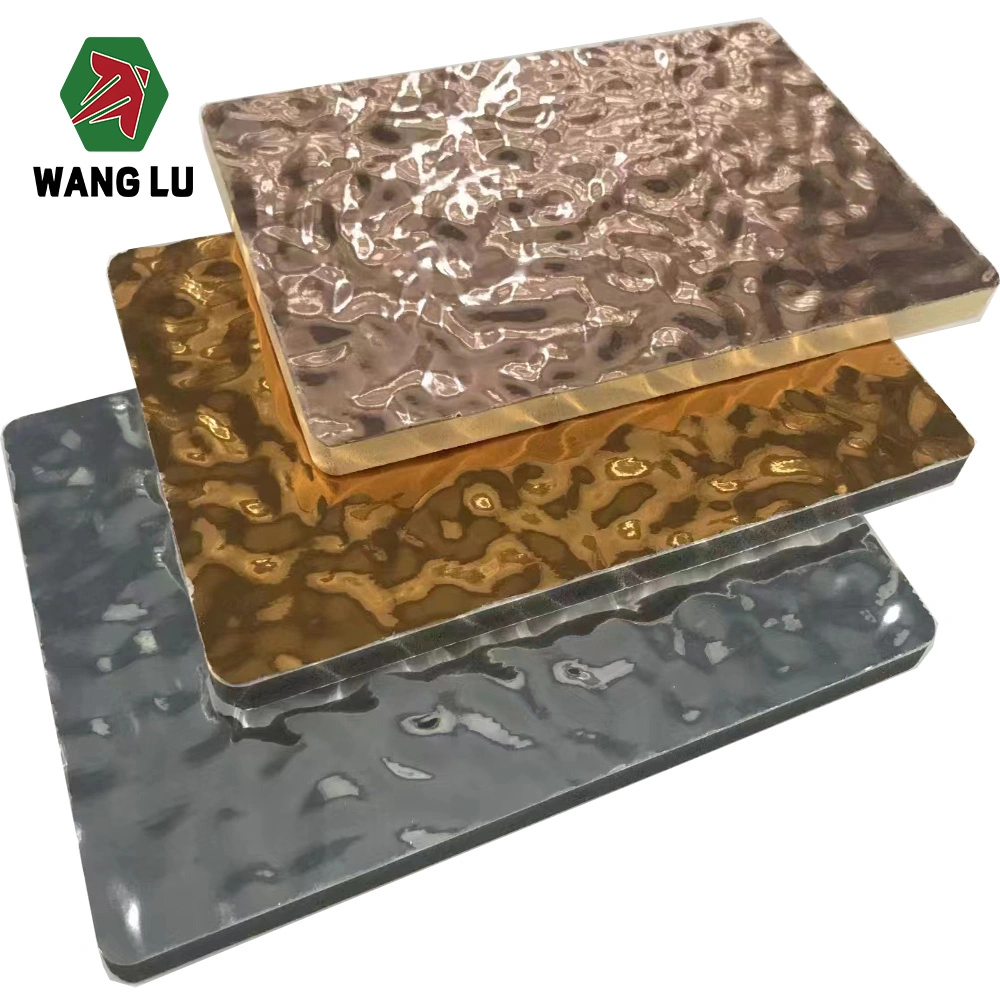 Factory Metal Colours Easy Installation Bamboo Fiber Board Wood Veneer Charcoal Panel