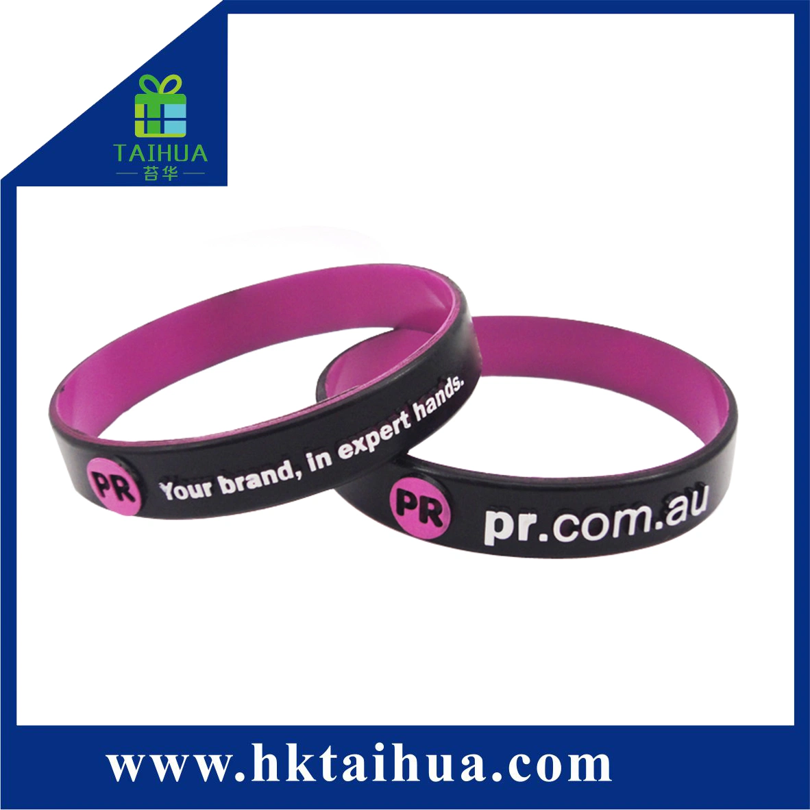 Dual Layer Fashion Silicone Rubber Band