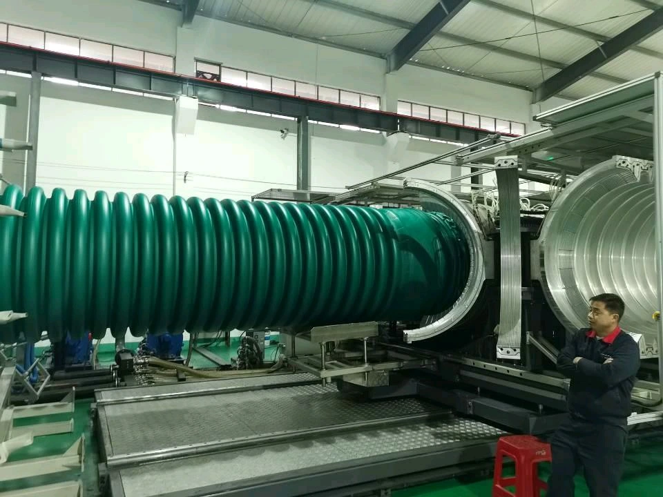 Zhongyuntech Modell ZC-1800h PP Kunststoff-Doppelwand Wellrohr Herstellung Maschine/Extrusionslinie