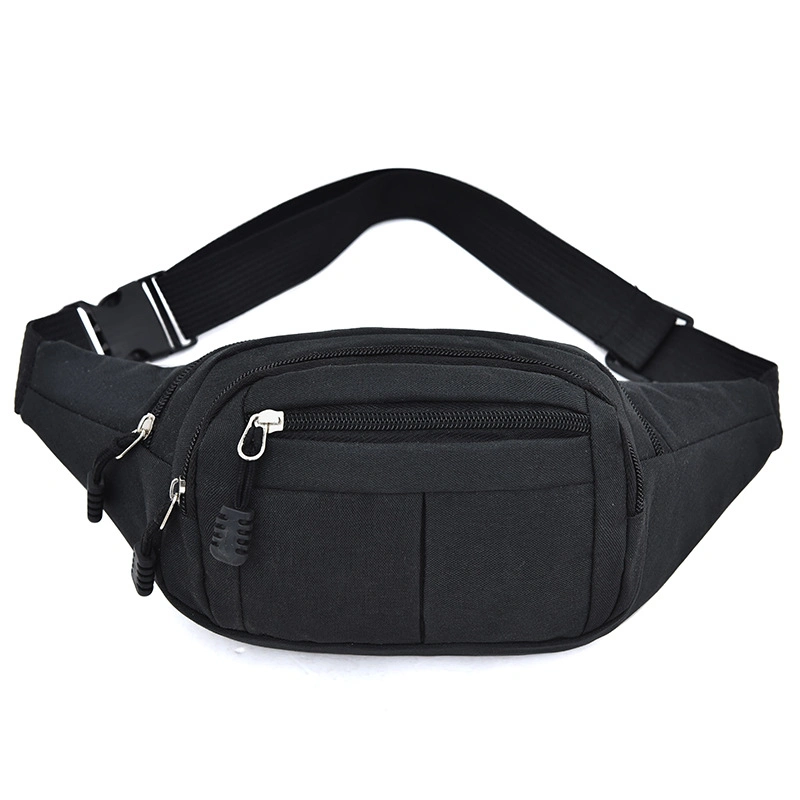 Promotional Gift Custom Design Multi-Colors Large Capacity 3 Zippers Sport Fanny Pack