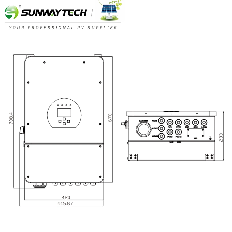 5 Years Warranty Solar Wind Inverter Microinverter 3phase 20kw Deye Sun-8K-Sg04lp3 ODM