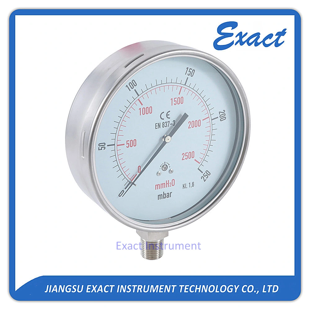 160mm Sämtliche Edelstahl-Kapsel Manometer