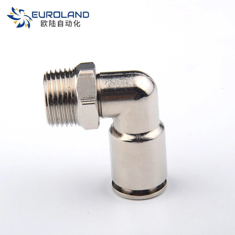 Oulu Anmaspc Euroland Factory Outlet Elbow Copper Male Pneumatic Connector Pipe Fitting Air Hose Tube Accessory Conduit Joint