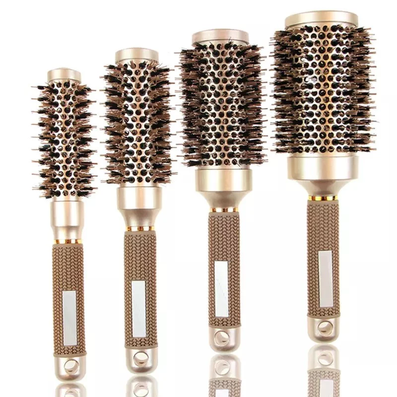 Wholesale/Supplier Custom Logo Professional Round Hair Brush Ceramic Hair Brush Round Salon