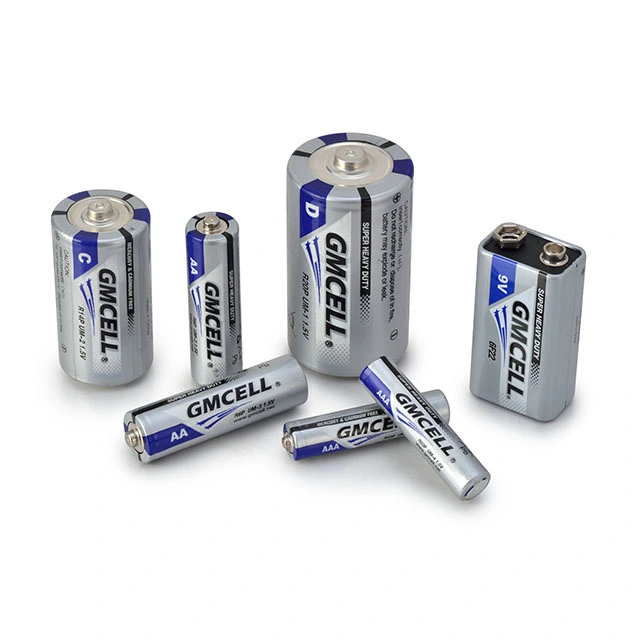 Factory Direct Carbon Zinc 1.5V R03p Size AAA AA Um4 Dry Primary Battery with CE and RoHS