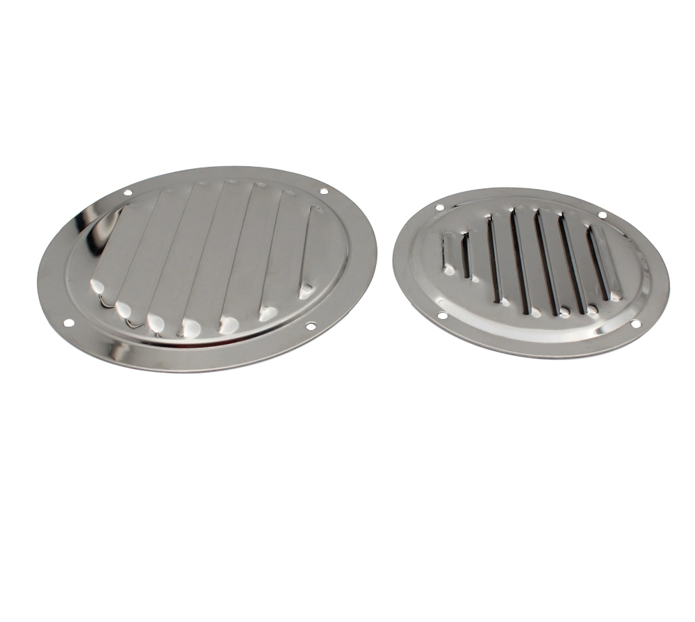 Stainless Steel Boat Ventilation Grill Round Louver Air Vent Cover