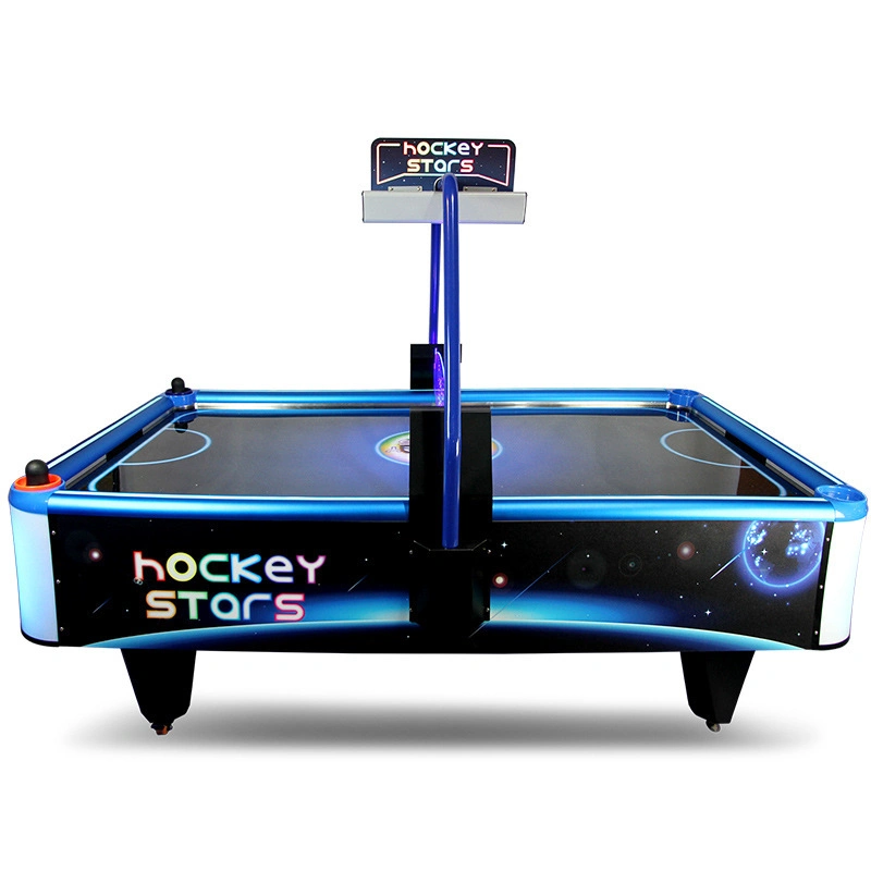 Máquina de juego de hockey de aire en interiores, equipo de entretenimiento de parque infantil, hockey de campo doble.