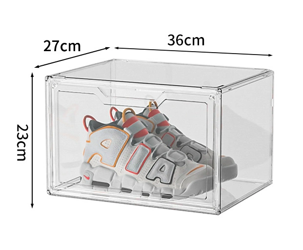 27 * 36 * 23cm Haustür Acryl staubdicht Tasche Schuhe Transparent Aufbewahrungsbox