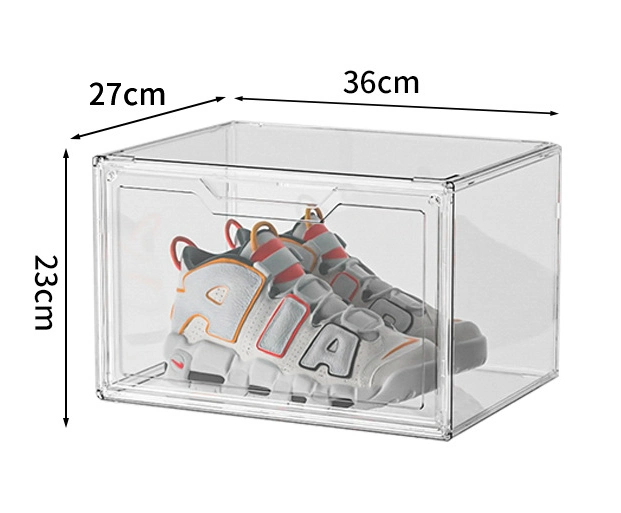 27*36*23cm Front Door Acrylic Dust-Proof Bag Shoes Transparent Storage Box