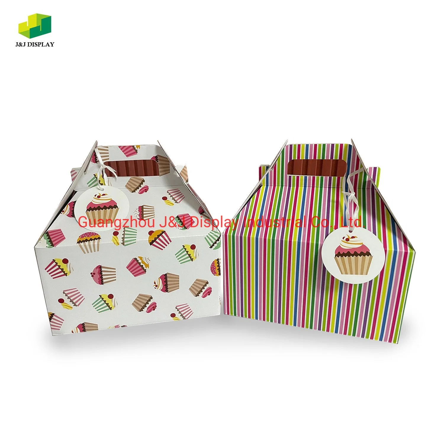 Promoción de cobre de alta calidad plegable solo papel de la pequeña caja de embalaje Caja de regalo de caja para pastel