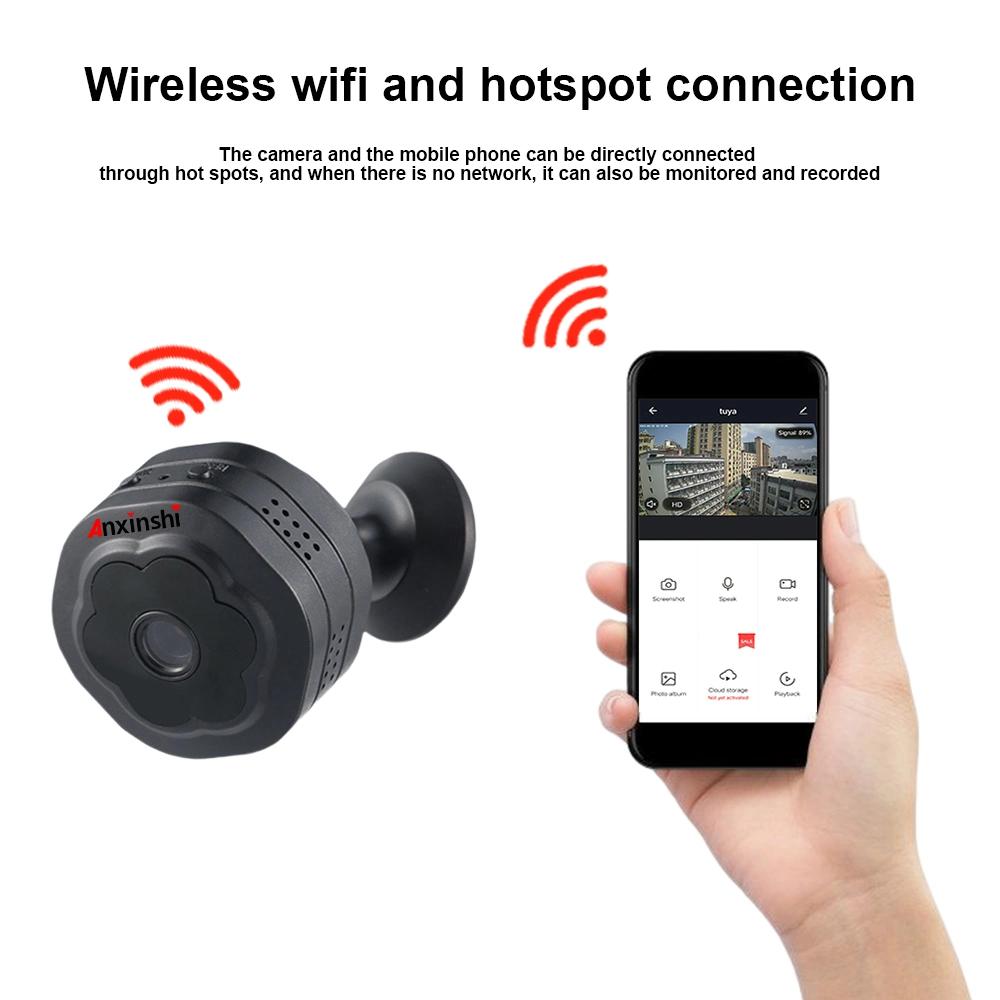 Wide Angle Wireless Indoor P2p WiFi HD Smart Mini Pinhole Network Camera