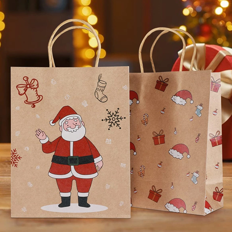 مخصص عيد ميلاد المسيح شخصيّ حزب عرس فاخرة تسوق بني كرافت ورقة حقائب الهدايا