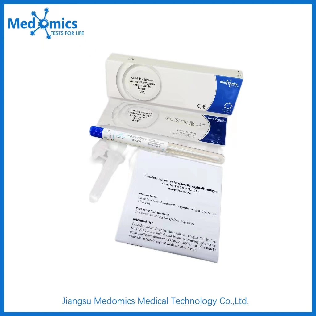 Candida Albicans/Trichomonas Vaginalis/Gardnerella Vaginalis Diagnosis Antigen Combo Test Kit (LFIA)