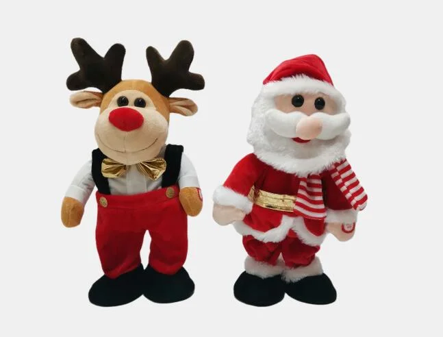 2022 Nouveau chanter et danser X' Mas chien jouet en peluche fr71