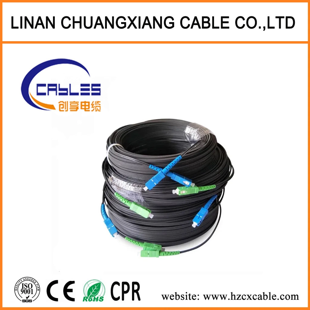 Outdoor Steel Wire Single-Mode FTTH Optical Fiber Drop Cable