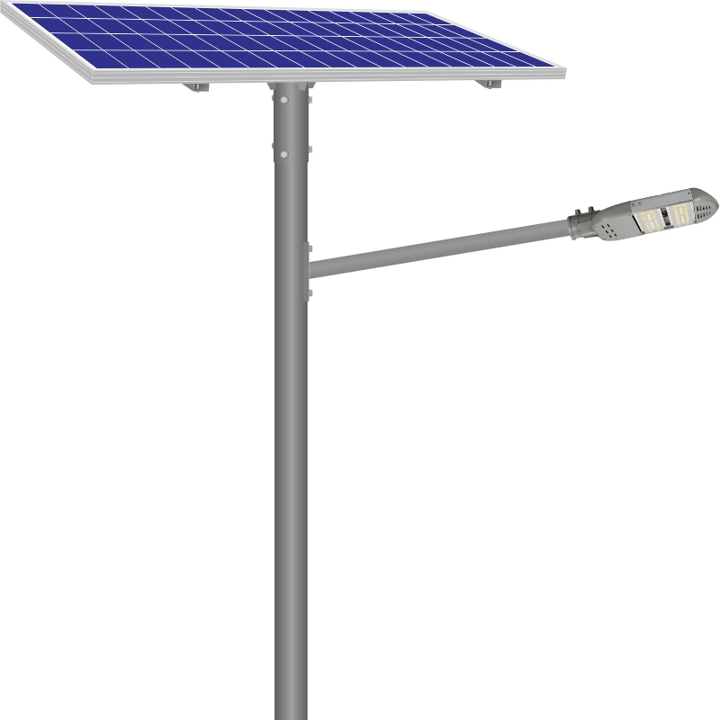 60W Solar Street Light with Remote Control Column Complete Cam Fixture Flood