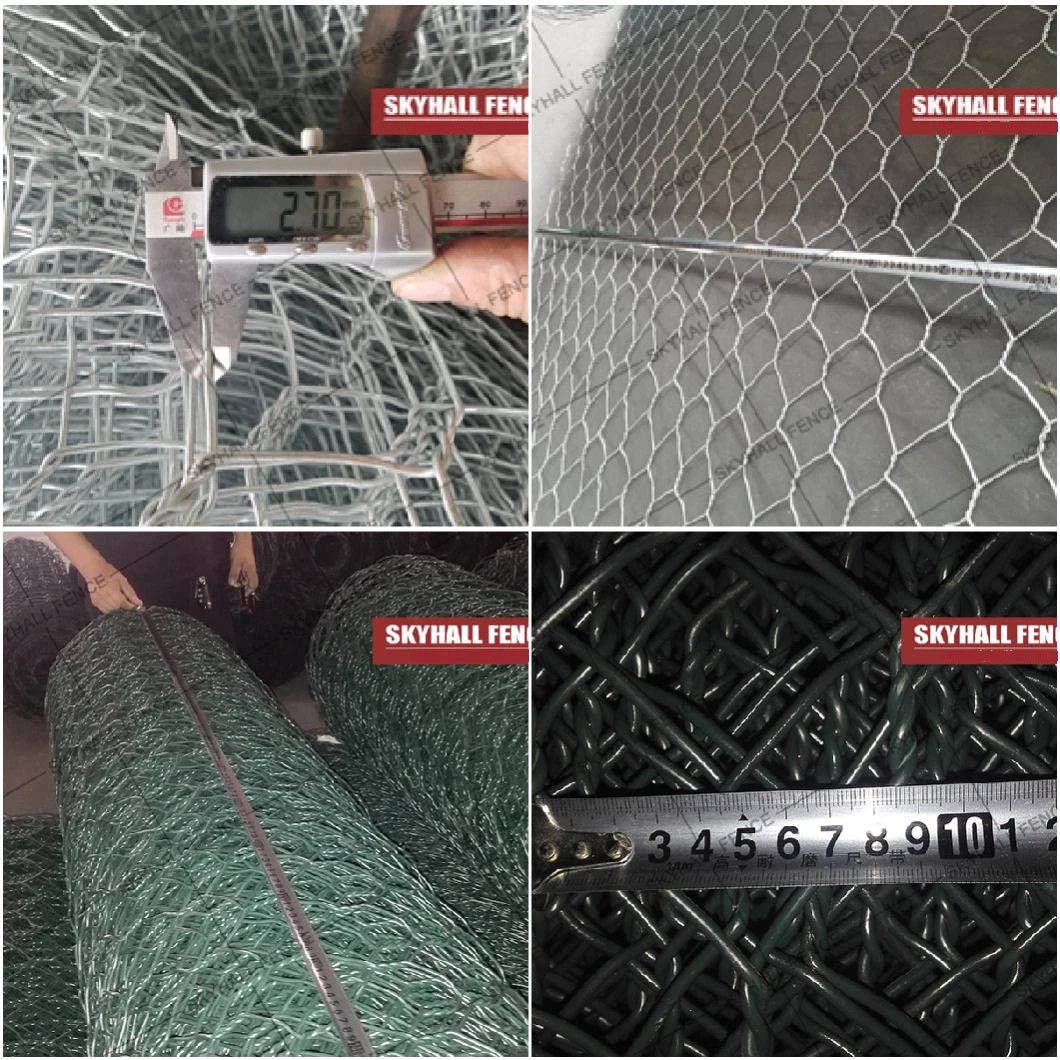 Flexible Galvanisierte Gabion Matratze Low Carbon Stahl Gabion Matte für Stabilisierungsprojekte