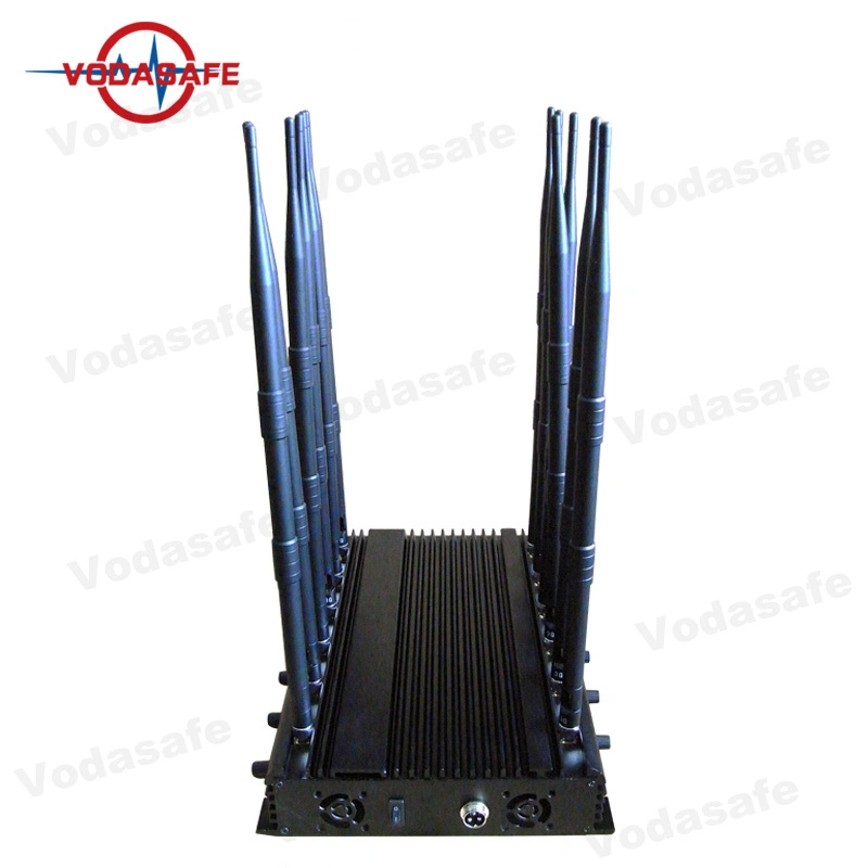 2G 3G 4G 5g de VHF UHF WiFi GPS de la señal de celular Jammer Jamming 50 M Lojack cámara inalámbrica llamada Spam Blocker