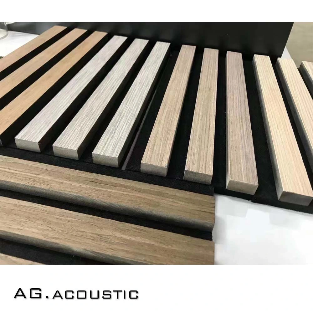 AG. Acoustic Wood Timber Slat Acoustic Panel Soundproofing Pet Felt MDF Board