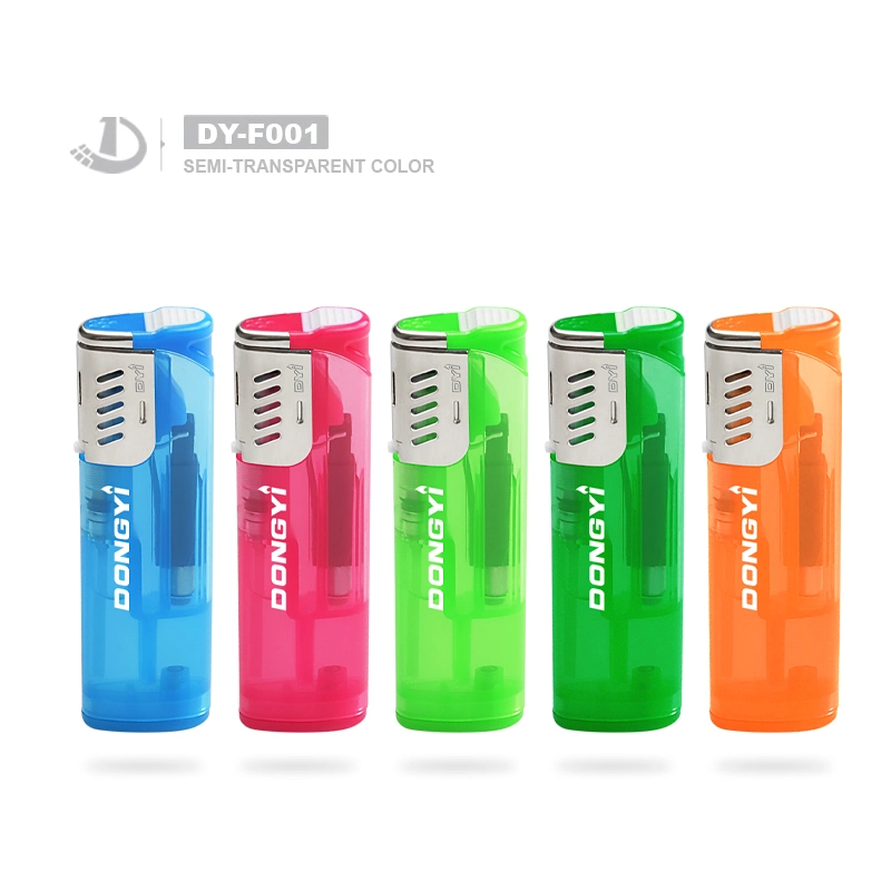 Dongyi Disposable/Refillable High quality/High cost performance  Plastic Windproof EUR Standard Cigarette Gas Lighter