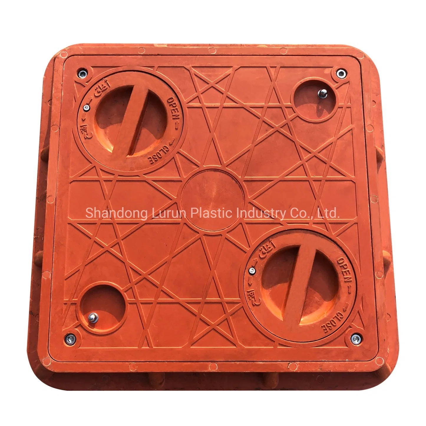 600X600mm C/O 450X450 Rubber Fiberglass Manhole Cover with Frame