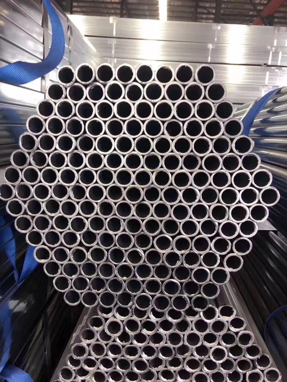 ERW Ms Pre Galvanized Steel Pipe/ Pre Gi Pipe Round Pipe Structure in Tianjin Factory