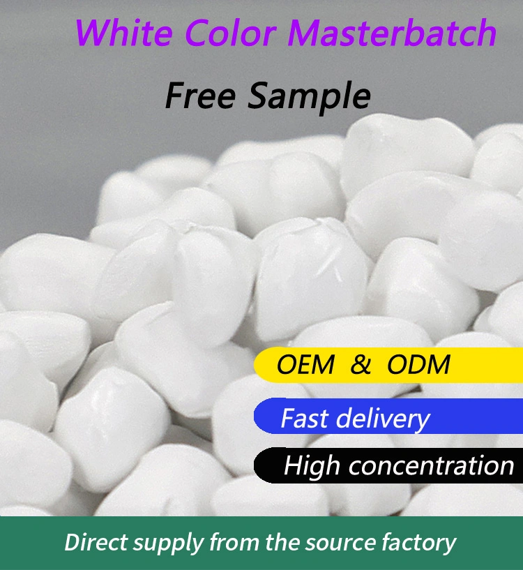 PE PP Pigment Concentrate White Color Plastic Masterbatch Granules for Shopping Bags