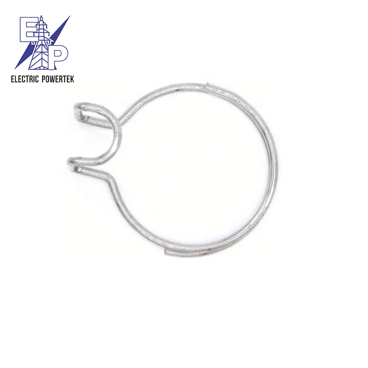 Stainless Steel Pole Hoop Ring FTTH Accessories Embrace Retractor Cable Manage Ring for FTTH Pole Cabling