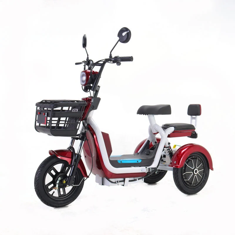 Wholesale/Supplier Wholesale/Supplier 500W 48V 12ah Family E Scooter 14 Inch 3 Wheel Tricycle Electric Bike Scooter for Adults