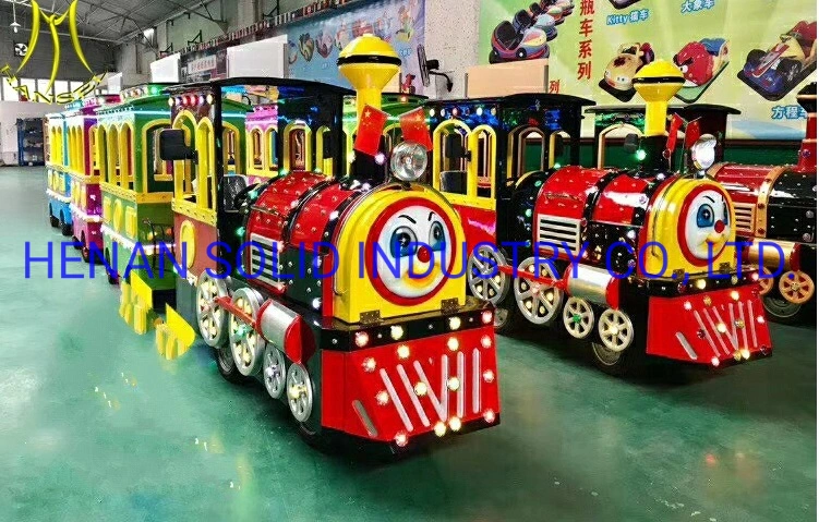 Theme Amusement Park Rides Electric Track Train 16-84 Seats for Travel Sightseeing