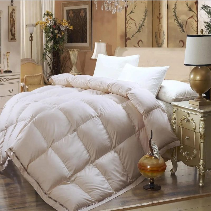 Duck Down Feathers Comforter King Size All Season -100&Cotton with 80% White Duck Down Comforter Duvet