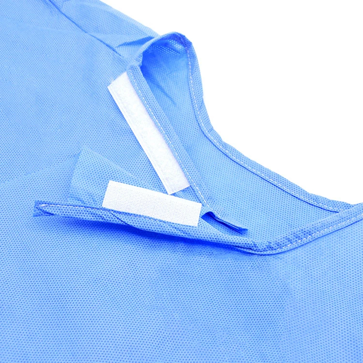 Waterproof/Plastic CPE/Poly/PE/Scrub/Operation/PP/SMS Nonwoven Disposable Protective Isolation Surgical Gown for Doctor/Surgeon/Patient/Visitor/Hospital Inco