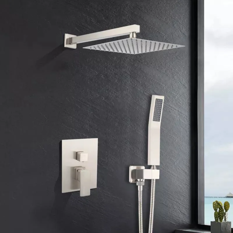 Concealed Wall Mounted 2 Functions Hand Shower Bathroom Showers Set