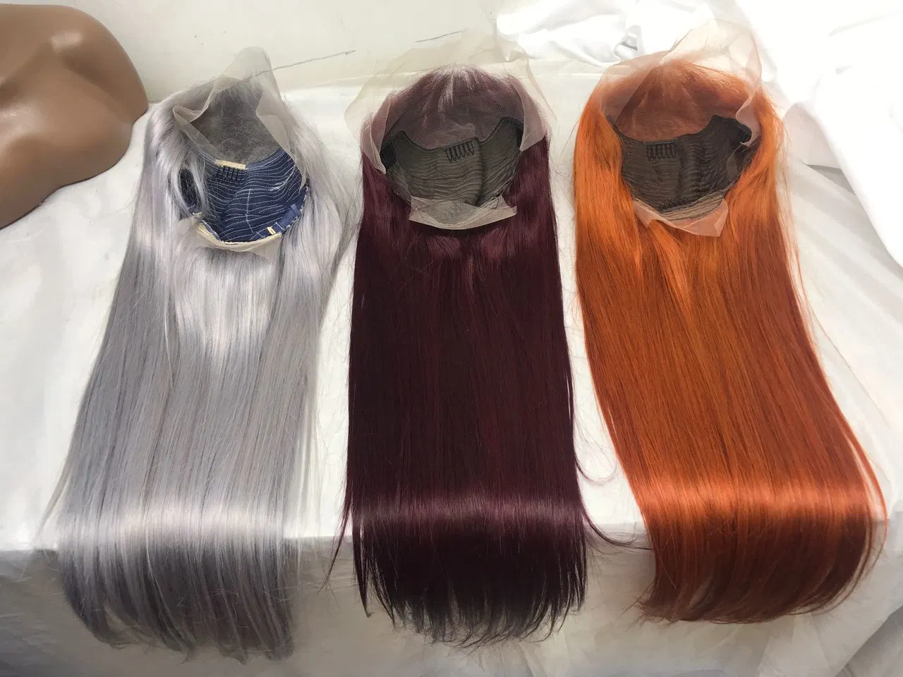 Top Grade 13X4 Lace Frontal 99j Red Straight Remy Brazilian Hair Wigs Lace Front Human Hair Wig Wholesale/Supplier Human Hair Wigs