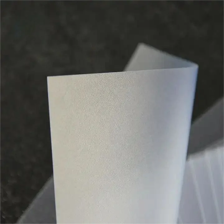 Pet Material Translucent Plastic Frosted Sheet Film