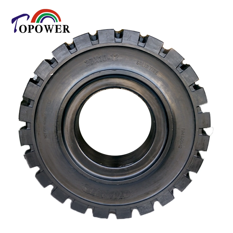 Solid Tyre for Electric Forklift 27X10-12 High Loader Wheel Tire