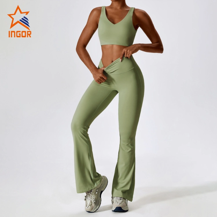 Ingor Sportswear activewear Оптовая торговля Tiktok модные 2-компонентные спортивные костюмы для фитнеса Наборы Изготовитель, Custom Ropa De Yoga Gym Спортивная одежда для женщин