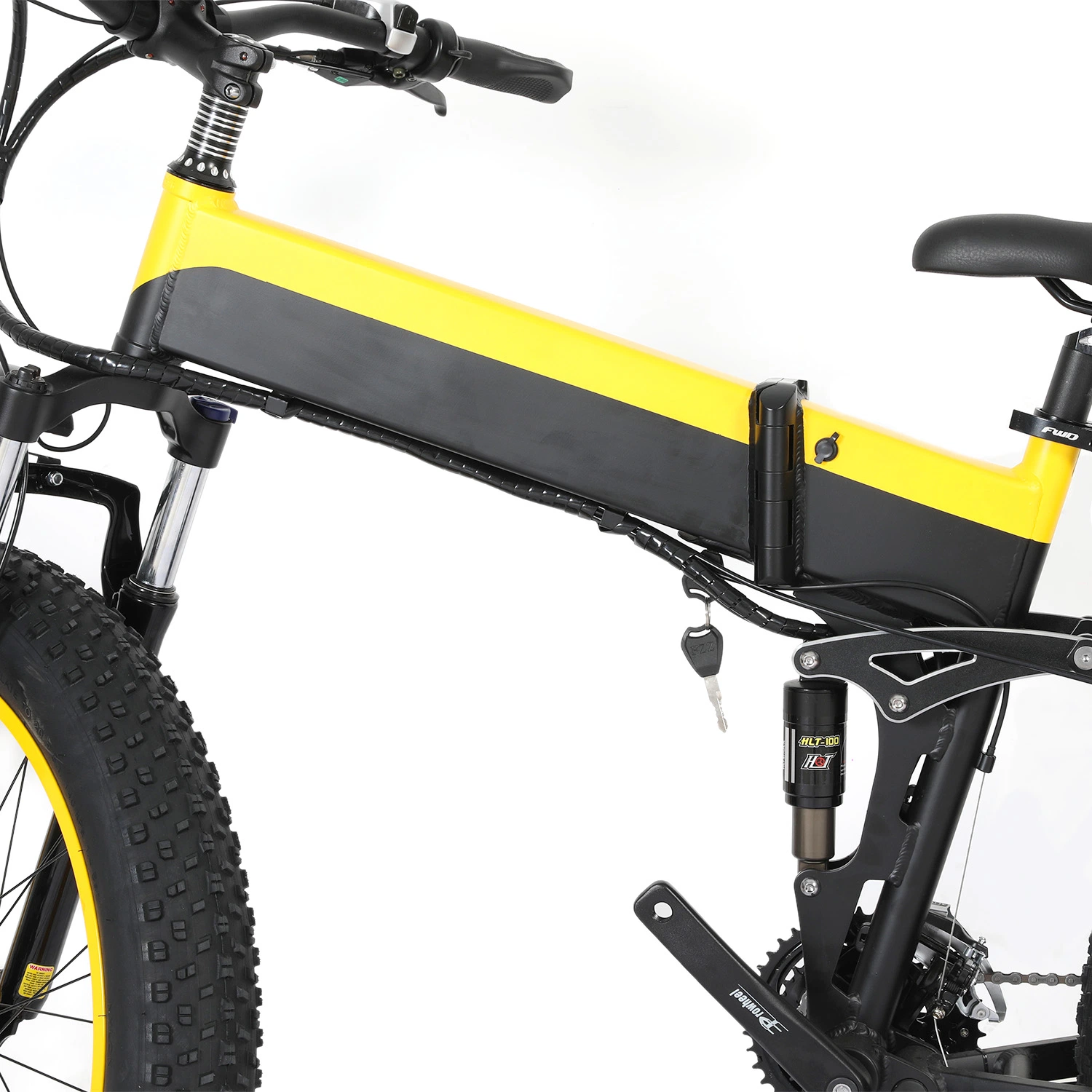 26" Folding Electric Bike Electric City Bike Mountain Bike with 500W Brushless Disc Brake E Bike