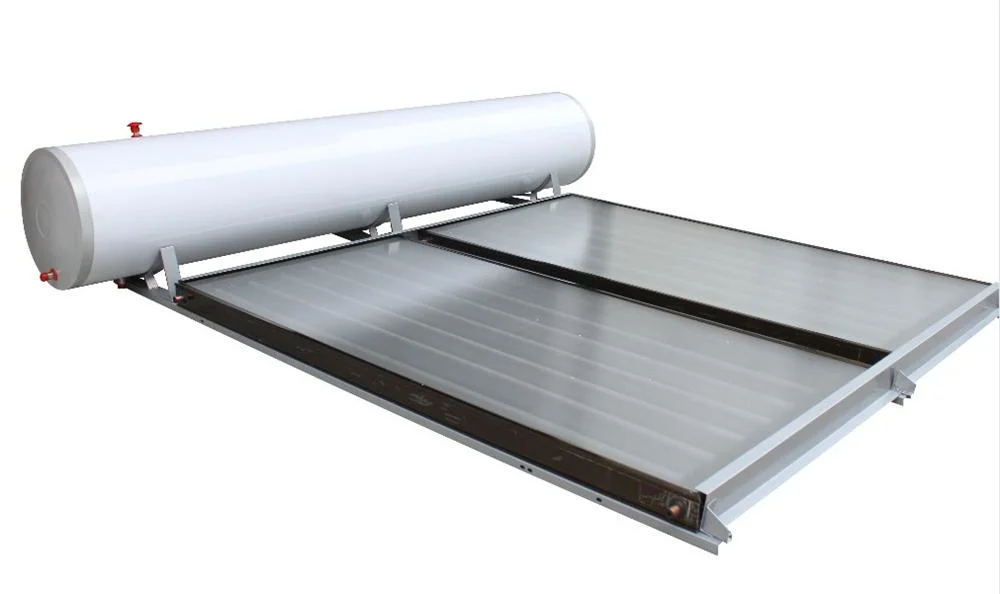 Compact Pressurized Solar Hot Water Heater with Flat Plate Solar Thermal Panels