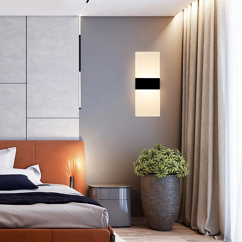 Nouveau style Art déco moderne chambre hôtel accueil aluminium led chevet wall lamp