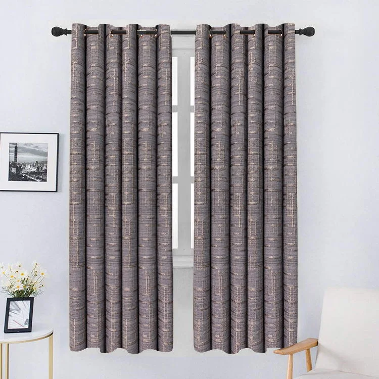 New Home Hotel Lobby Curtains Rods Hospital Polyester Modern Window Decorative Curtain with ISO9001