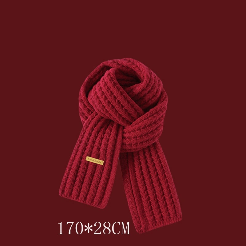 Hot Sale Wholesale/Supplier Custom Knitted Fashion Lady Winter Knitting Cashmere Solid Color Scarf